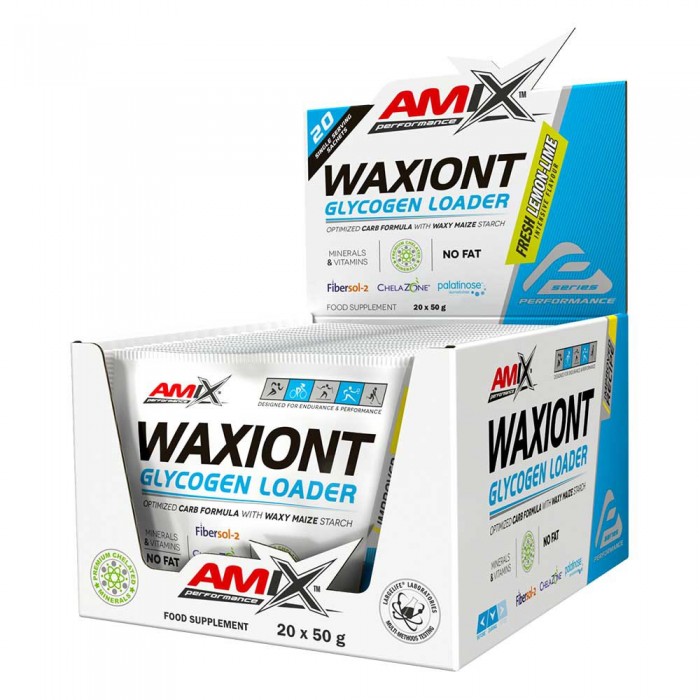 [해외]AMIX 탄수화물 단일 용량 레몬 & 라임 Waxiont 프로fessional Glycogen Loader 50gr 7140502797 White / Blue
