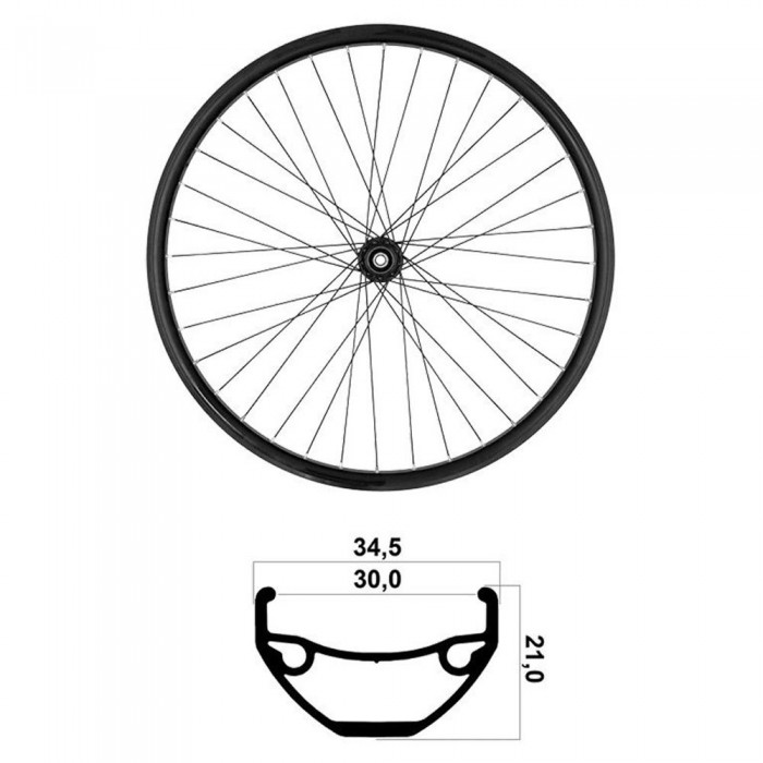 [해외]MVTEK 27.5´´ Tubeless MTB 뒷바퀴 1140626375 Black