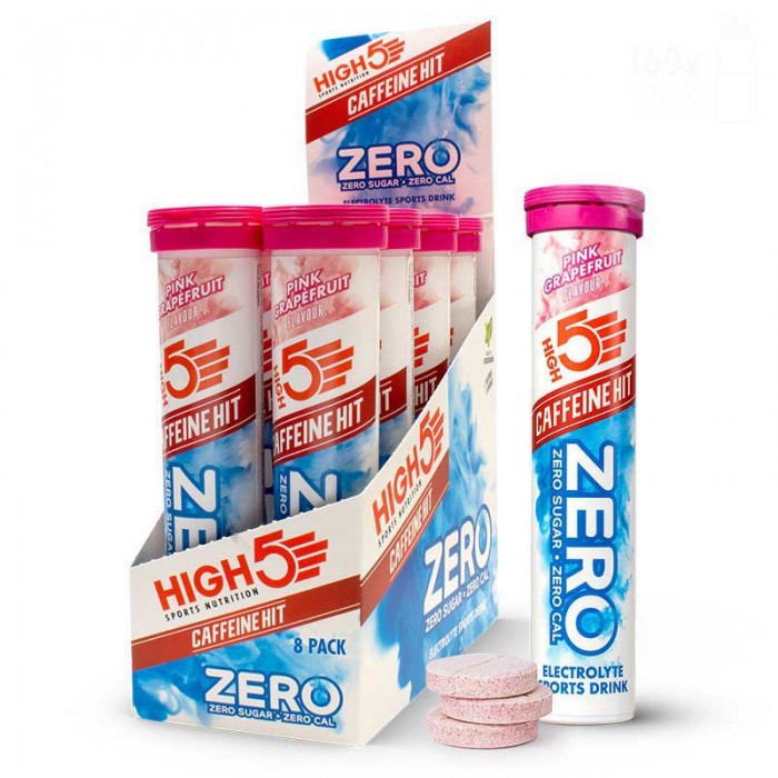 [해외]HIGH5 정제 상자 Zero Caffeine Hit 8 엑스 20 단위 상자 분홍 그레이프 프루트 1140595030 White / Blue