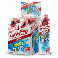 [해외]HIGH5 에너지 젤 상자 Aqua Caffeine 66g 20 단위 말린 씨앗 3140594968 White / Blue