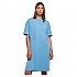 [해외]URBAN CLASSICS 반팔 짧은 드레스 Organic Oversized Slit 139829810 Horizon Blue
