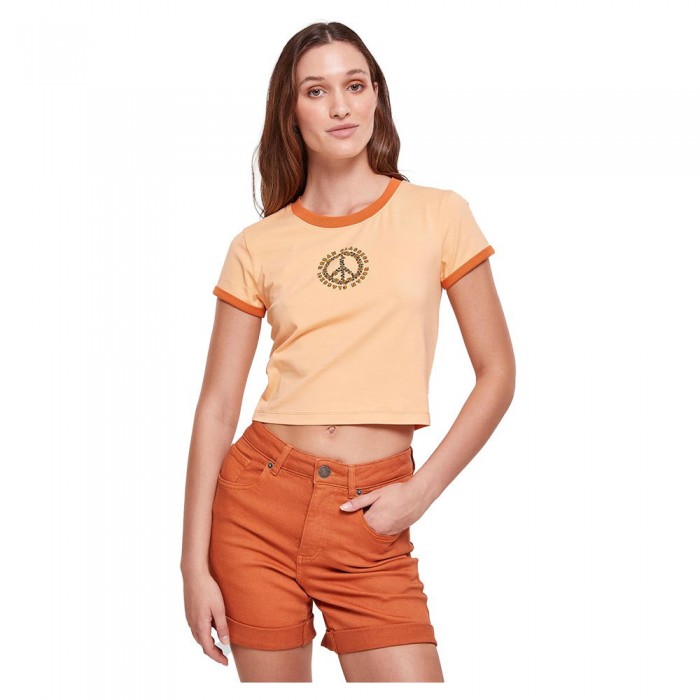 [해외]URBAN CLASSICS Stretch 반팔 티셔츠 139829952 Pale Orange / Vintage Orange