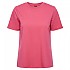 [해외]PIECES Ria Fold Up 반팔 티셔츠 140297742 Hot Pink
