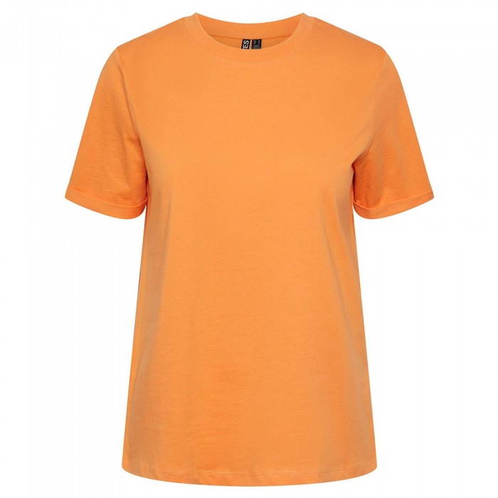 [해외]PIECES Ria Fold Up 반팔 티셔츠 140297745 Tangerine
