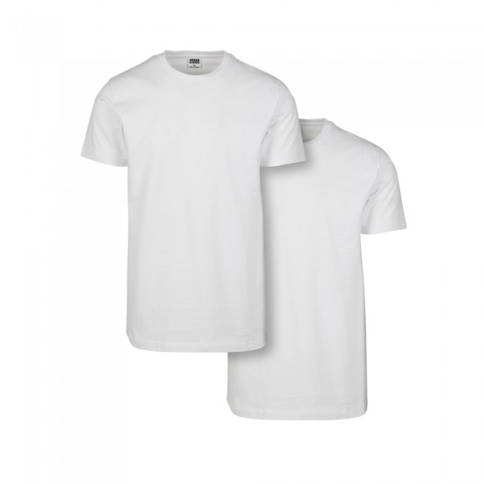 [해외]URBAN CLASSICS Basic Gt 반팔 티셔츠 2 단위 138905118 White / White