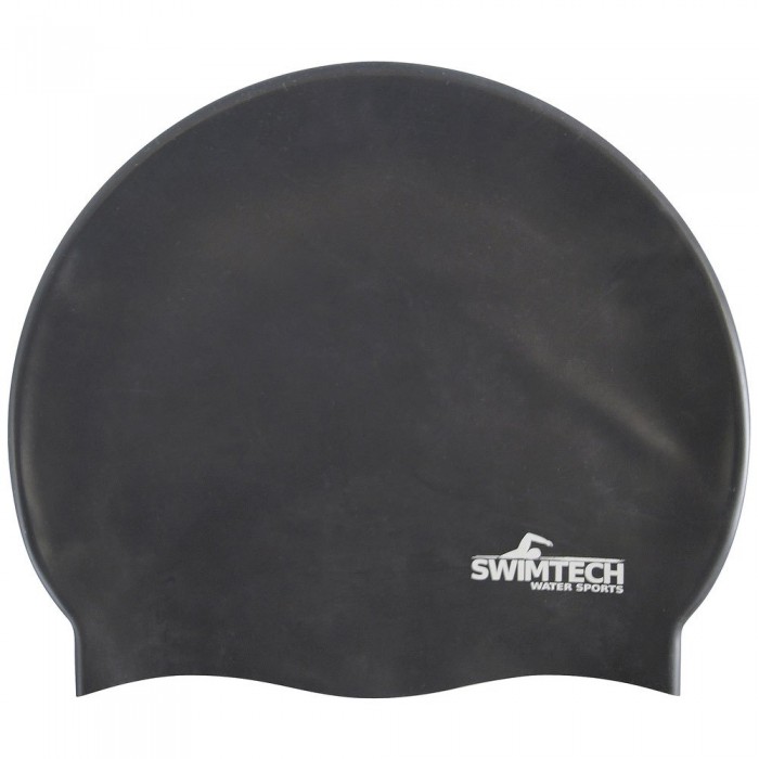 [해외]SWIMTECH 실리콘 수영 모자 6140624434 Black
