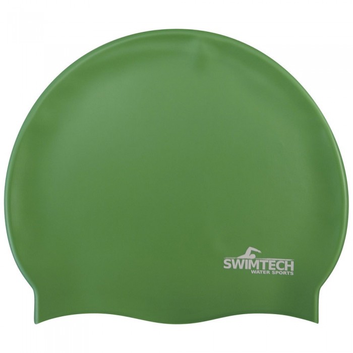 [해외]SWIMTECH 실리콘 수영 모자 6140624435 Green