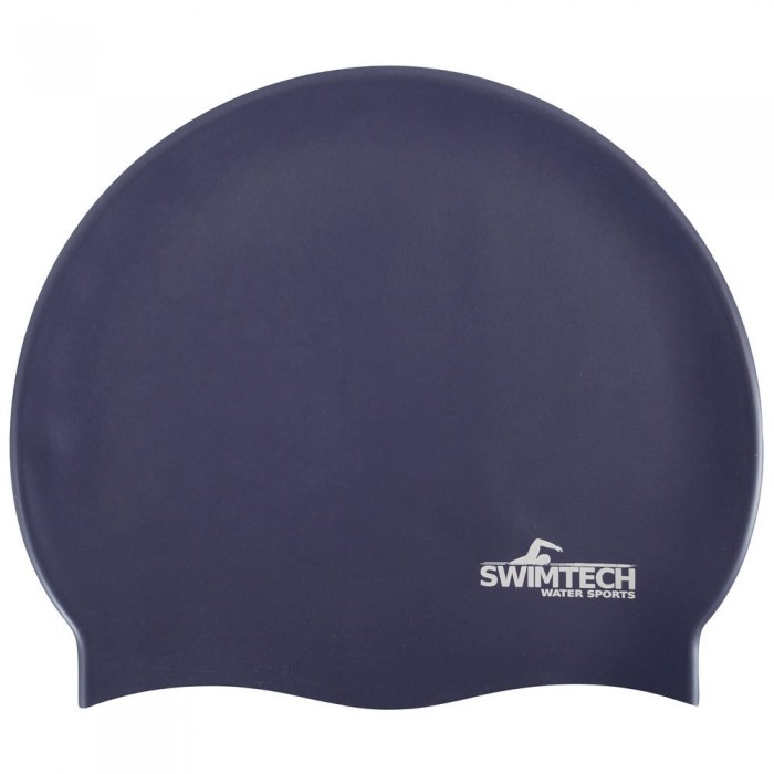 [해외]SWIMTECH 실리콘 수영 모자 6140624436 Navy