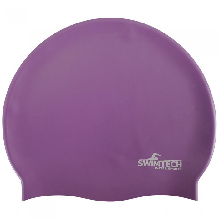 [해외]SWIMTECH 실리콘 수영 모자 6140624438 Purple