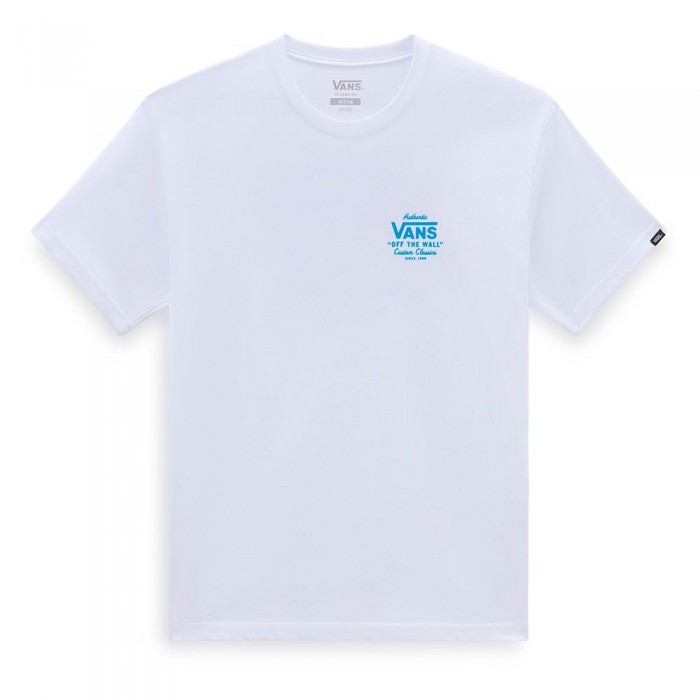 [해외]반스 Holder St Classic 반팔 티셔츠 140603388 White / Malibu Bl