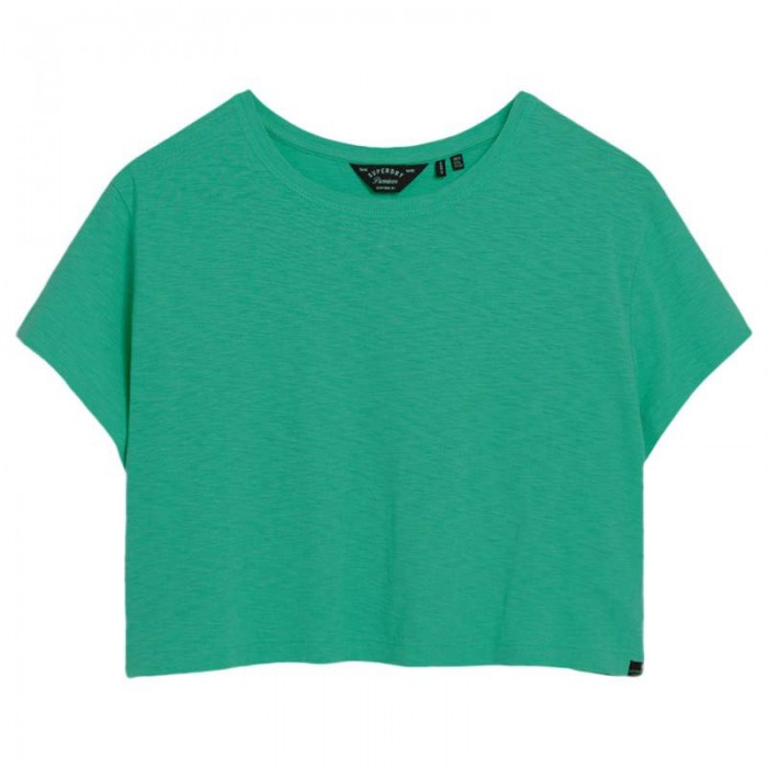 [해외]슈퍼드라이 Slouchy Cropped 반팔 티셔츠 140588555 Summer Green