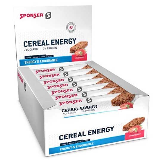 [해외]SPONSER SPORT FOOD 딸기 에너지바 상자 Cereal 40g 20 단위 14140562298 Multicolor