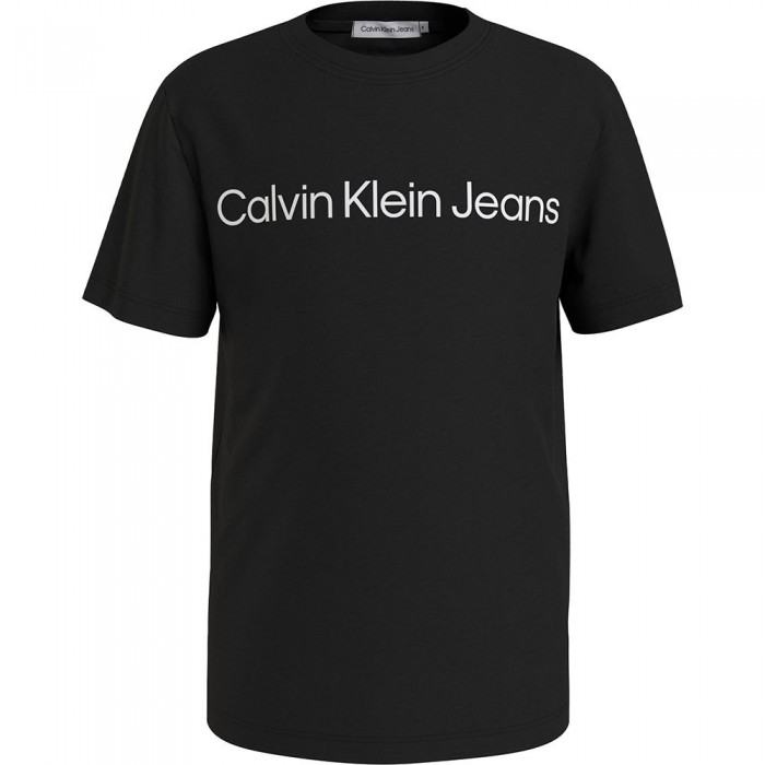 [해외]캘빈클라인 JEANS 반팔 티셔츠 Institutional 로고 15140378582 Black