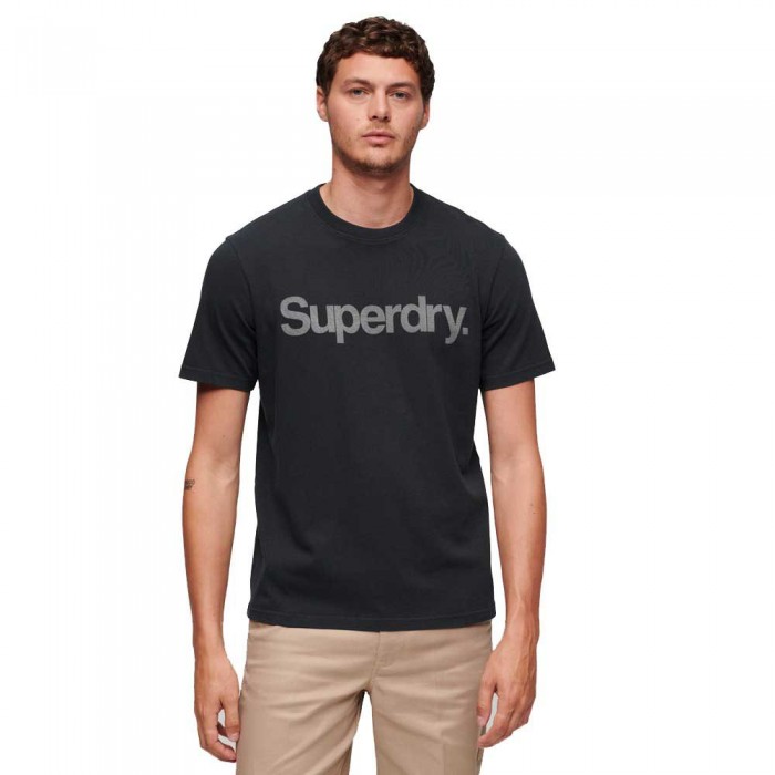 [해외]슈퍼드라이 코어 로고 City 반팔 티셔츠 140394813 Eclipse Navy