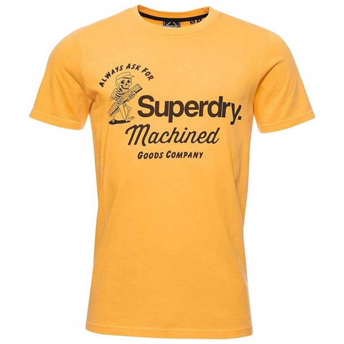 [해외]슈퍼드라이 Loose Fit 코어 로고 AC 티셔츠 138402626 Pigment Yellow
