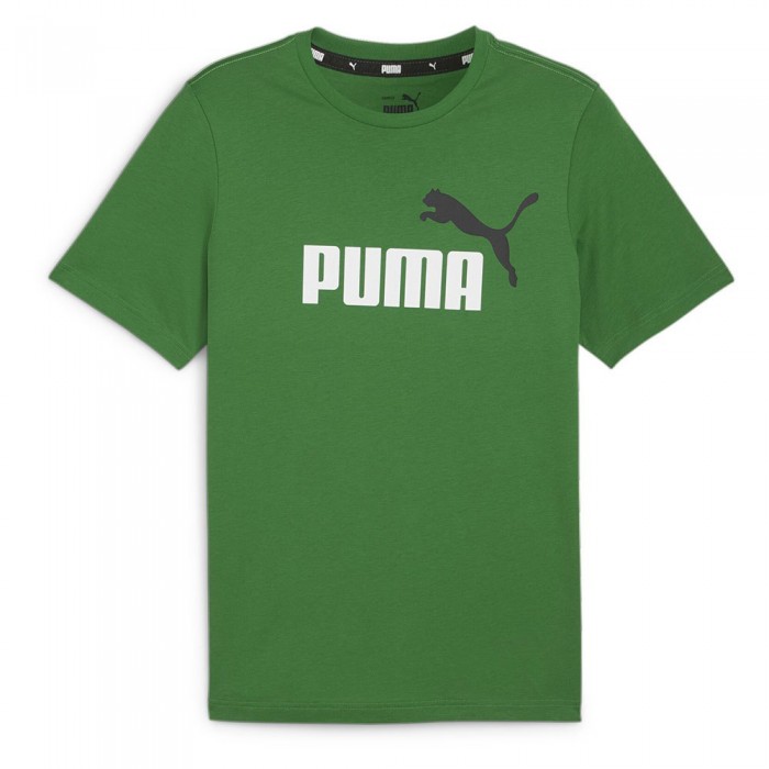 [해외]푸마 Ess+ 2 Col 로고 반팔 티셔츠 140130826 Archive Green