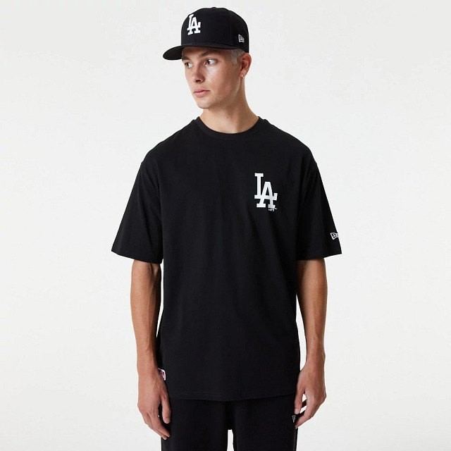 [해외]뉴에라 반팔 티셔츠 MLB Essentials LC OS Los Angeles Dodgers 139860492 Black