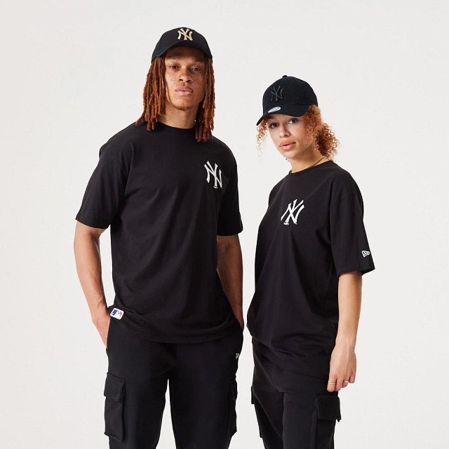 [해외]뉴에라 반팔 티셔츠 MLB Essentials LC OS New York Yankees 139860493 Black