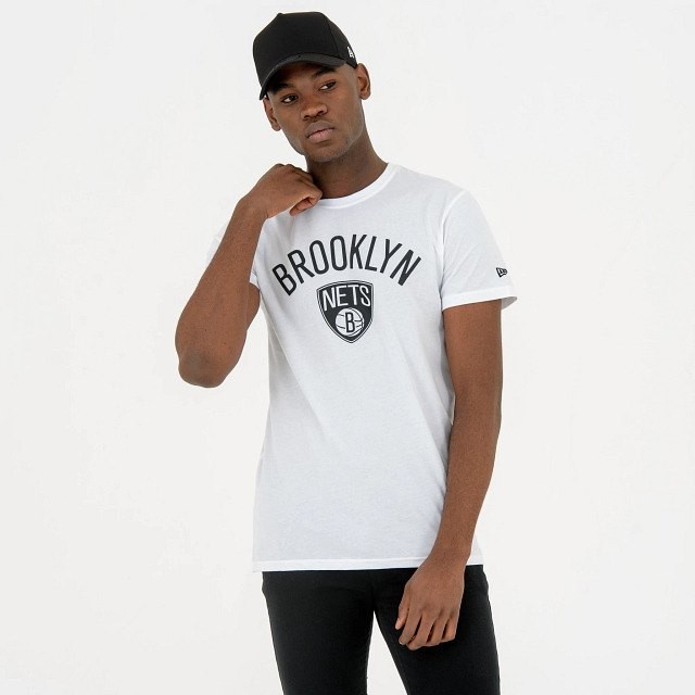 [해외]뉴에라 반팔 티셔츠 NBA Regular Brooklyn Nets 139860626 White