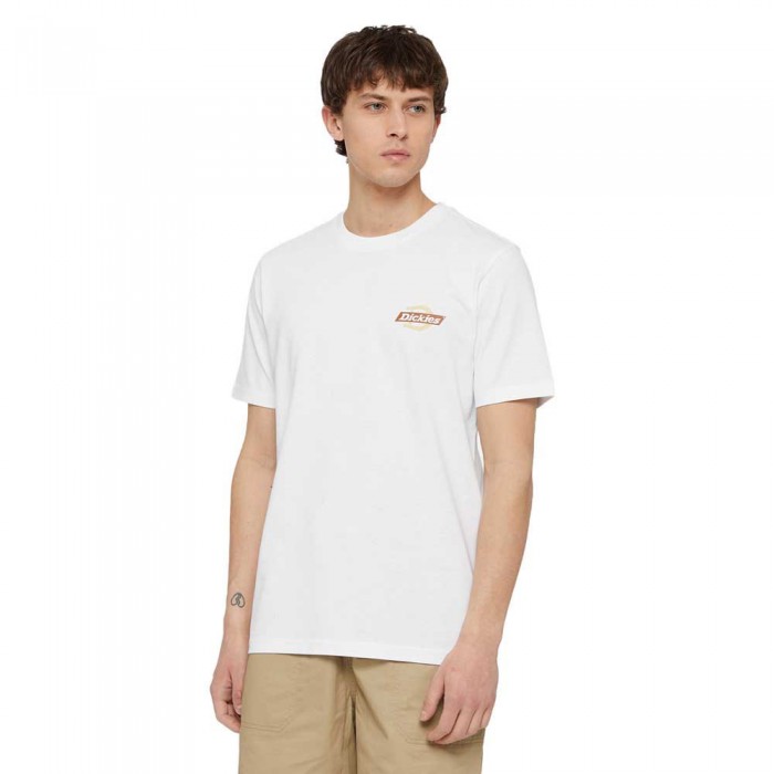 [해외]디키즈 Ruston 반팔 티셔츠 140581466 White / Pale Green