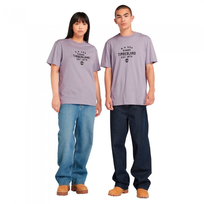 [해외]팀버랜드 Refibra Front Graphic 반팔 티셔츠 140594583 Purple Ash