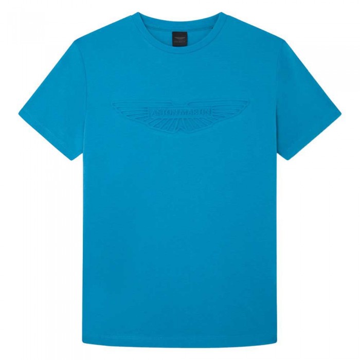 [해외]해켓 Am Emboss 반팔 티셔츠 140505974 Hypa Blue