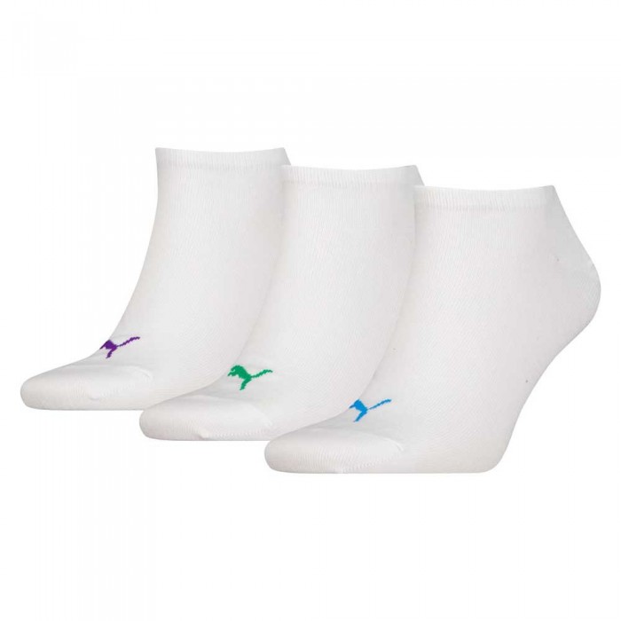 [해외]푸마 Sneaker Plain 양말 3 켤레 140626885 White Colour Combo