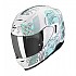 [해외]SCORPION EXO-520 EVO AIR Fasta 풀페이스 헬멧 9140482061 White / Light Blue