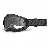 [해외]100% Accuri 2 Enduro Clear Lens 오프로드 고글 9140639135 Black