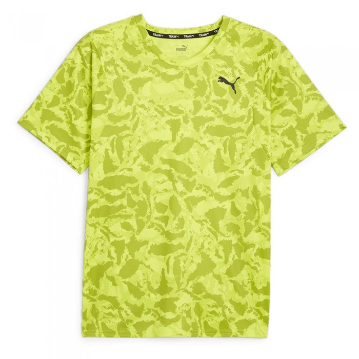 [해외]푸마 Fit Ultrabreathe Aop 반팔 티셔츠 7140131188 Lime Pow / Q1 print
