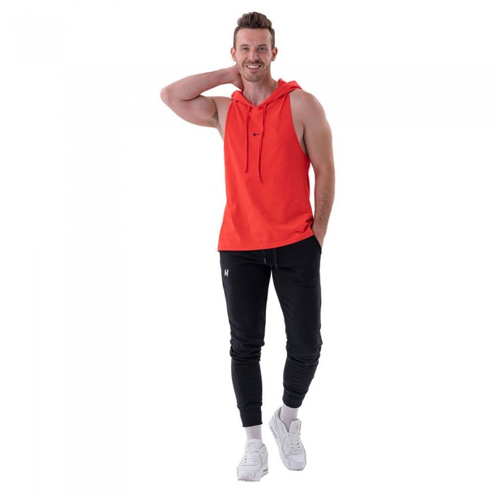 [해외]NEBBIA 민소매 티셔츠 Fitness With A Hoodie 323 7140665082 Red