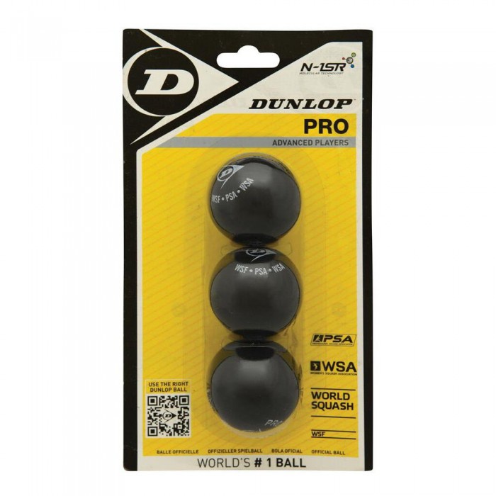 [해외]Dunlop 세트 3 Dunlop 프로 Blister 불알 Dunlop 프로 Blister 12138739041 Black