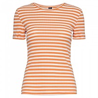 [해외]PIECES Ruka 반팔 티셔츠 140297782 Tangerine / Stripes Cloud Dancer