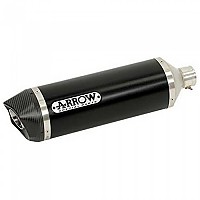 [해외]ARROW 카본 엔드 캡이 있는 알루미늄 다크 KTM Race-테크 790 모험 ´19-20 머플러 9140448928 Black