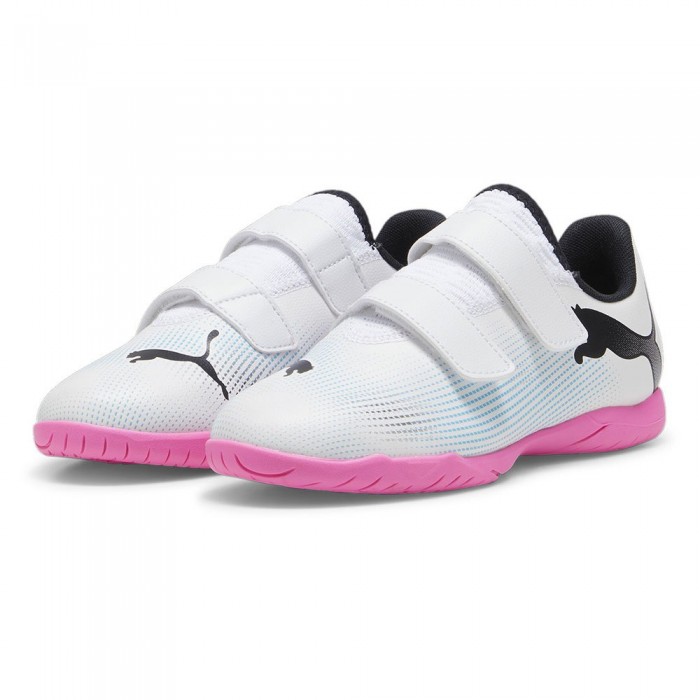 [해외]푸마 Future 7 Play IT V 축구화 3140377761 White / Black / Poison Pink