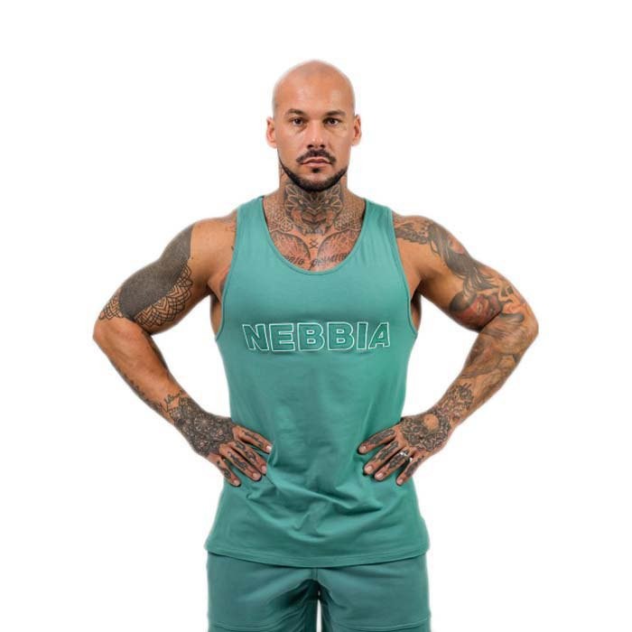 [해외]NEBBIA Gym Strength 민소매 티셔츠 7140665118 Green