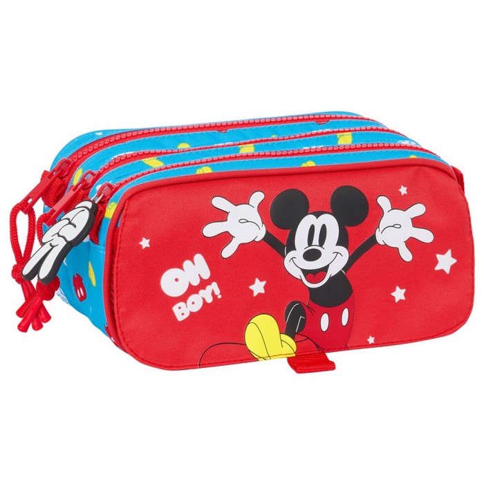[해외]SAFTA 대형 트리플 필통 Mickey Mouse Fantastic 140675980 Multicolor