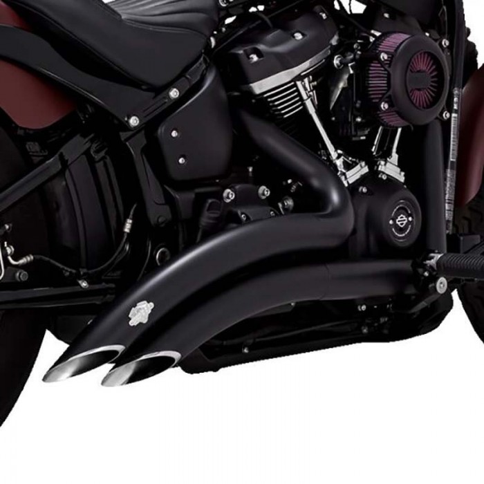 [해외]VANCE + HINES Harley Davidson FLDE 1750 ABS 소프트ail Deluxe 107 Ref:46377 전체 라인 시스템 9140124614 Black