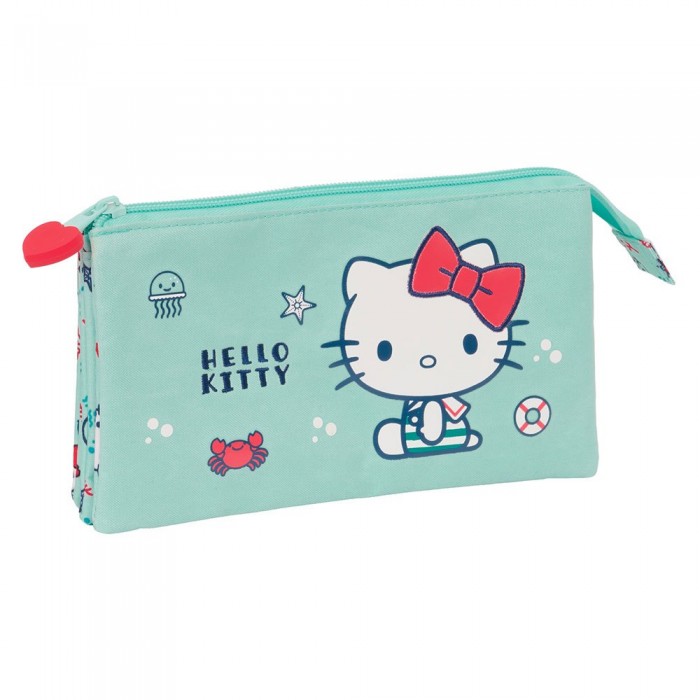 [해외]SAFTA Triple Hello Kitty Sea Lovers 연필통 14140676276 Multicolor