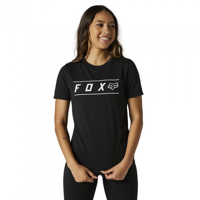 [해외]FOX RACING LFS Pinnacle 테크 반팔 크루넥 티셔츠 14140669075 Black