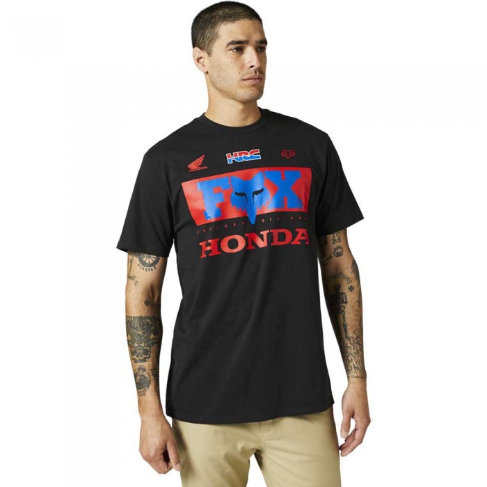 [해외]FOX RACING LFS Honda Premium 반팔 티셔츠 14140668997 Black