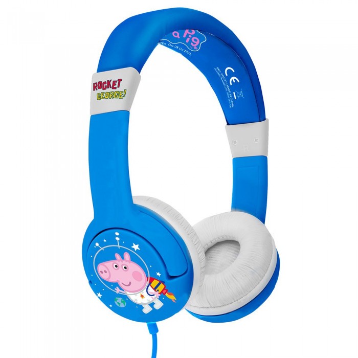 [해외]OTL TECHNOLOGIES Geoge Rocket 어린이용 헤드폰 Peppa Pig 138135091 Blue / White