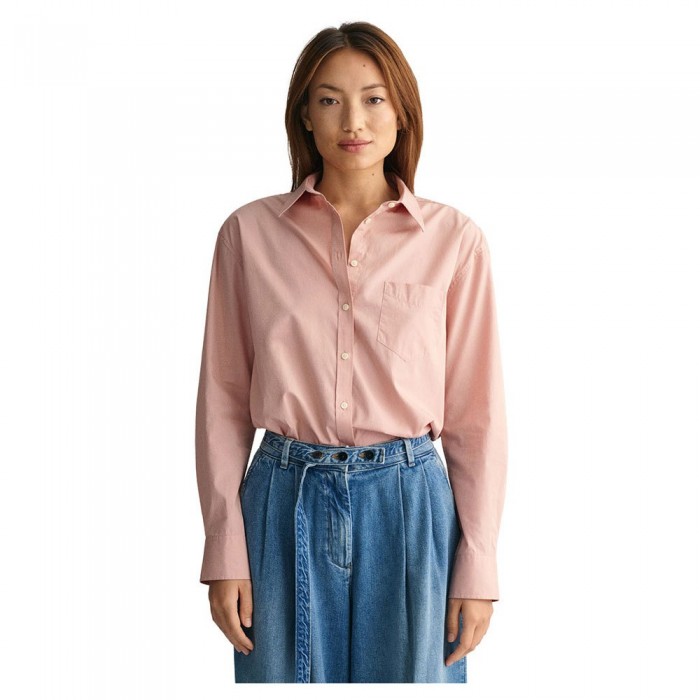 [해외]간트 Relaxed Fit Poplin 긴팔 셔츠 140657698 Dusty Rose