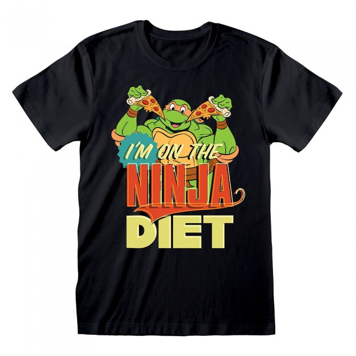 [해외]HEROES Teenage Mutant Ninja 터틀s Ninja Diet 반팔 티셔츠 140704631 Black