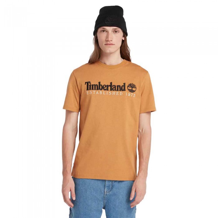 [해외]팀버랜드 반소매 티셔츠 Established 1973 Embroidery 로고 140594090 Wheat Boot
