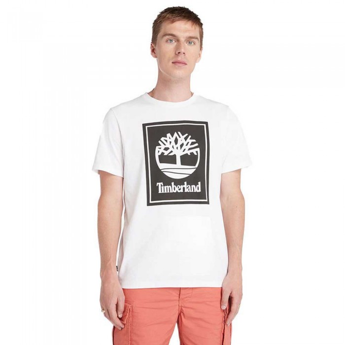 [해외]팀버랜드 반소매 티셔츠 Stack 로고 140594708 White / Black