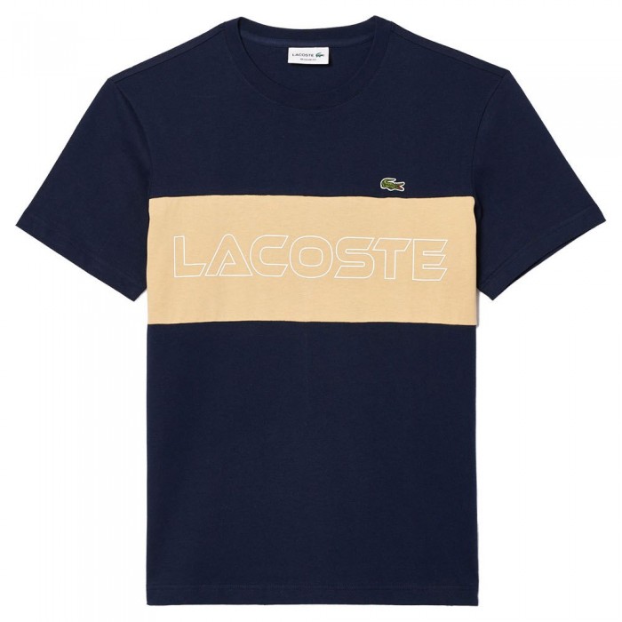 [해외]라코스테 반소매 티셔츠 TH1712 140606367 Blue Navy / Croissant