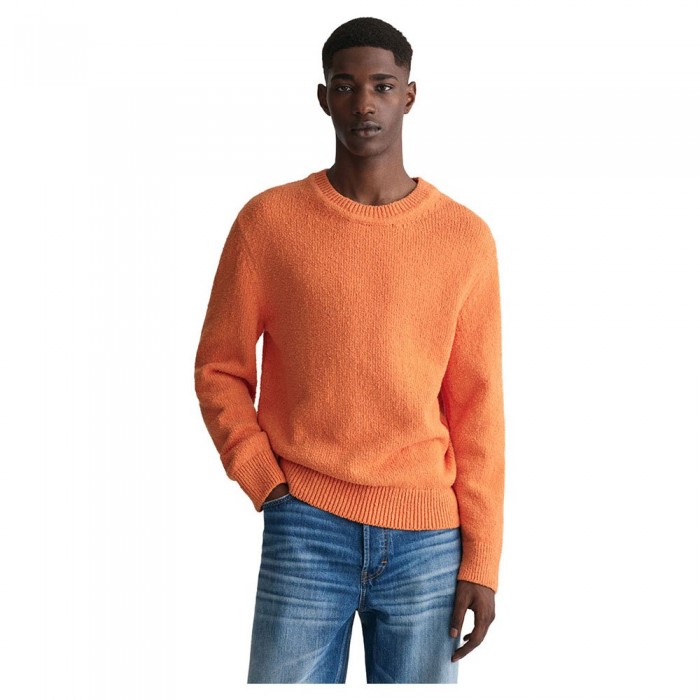 [해외]간트 크루넥 스웨터 Boucl? 140657608 Pumpkin Orange