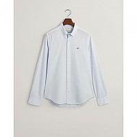 [해외]간트 Slim Fit Striped Poplin 긴팔 셔츠 140657717 Light Blue