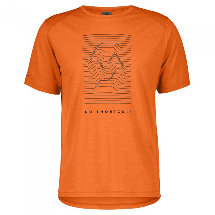 [해외]스캇 반소매 티셔츠 Defined 메리노 Graphic 6140595089 Flash Orange